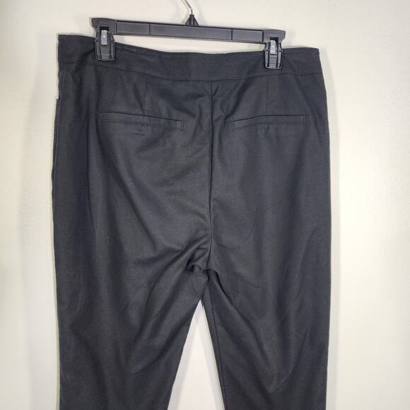 Fabulously Slimming By Chico’s Womens Cropped Pants Size 1 Medium 8 Black Ankle - Picture 5 of 10